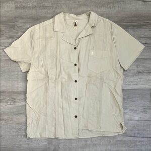 Dandy Del Mar the brisa embroidered cabana shirt Large